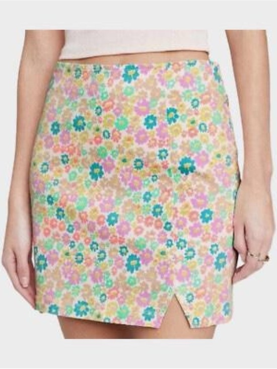 wild fable Dresses & Skirts - wild fable Pastel Floral Mini Skirt in Pink, Mint, Teal, Cream